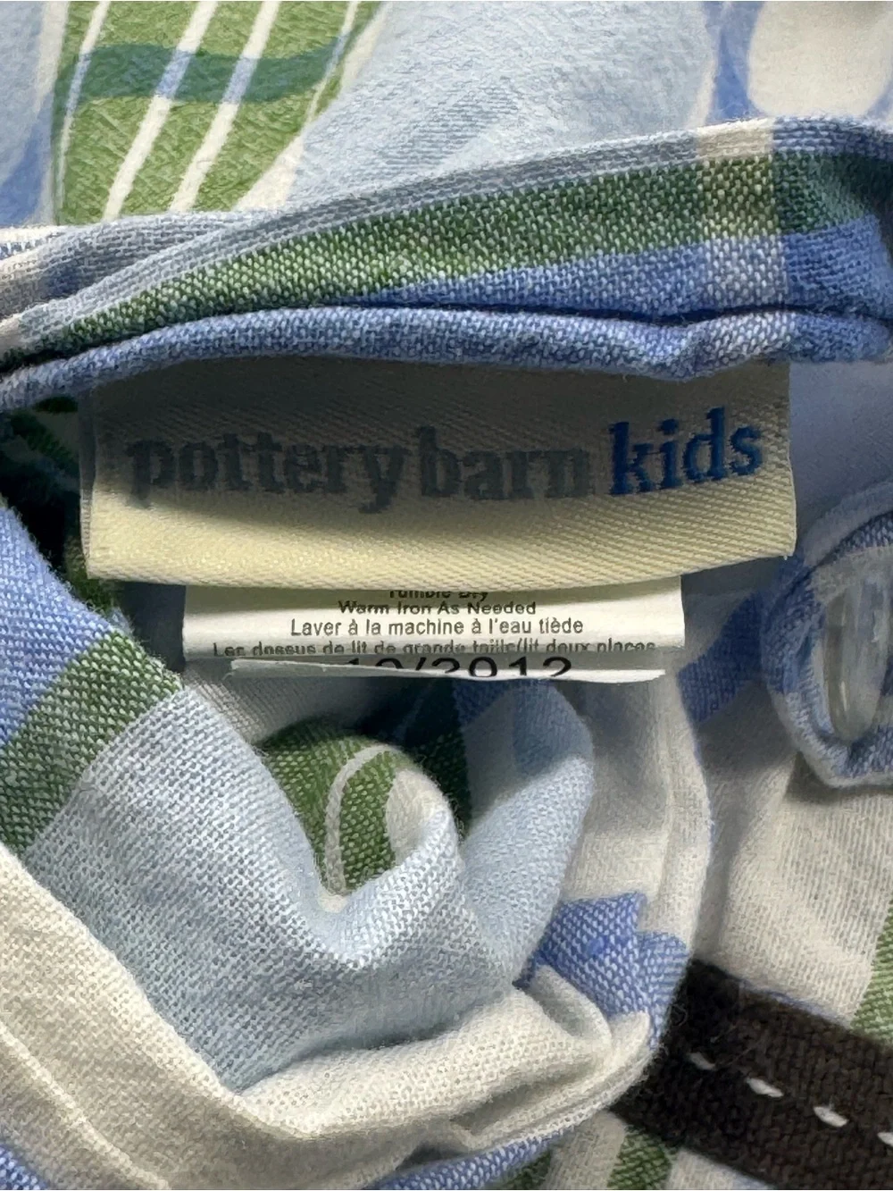 Pottery Barn Kids Full/Queen Patchwork Duvet Cover
